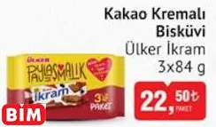ÜLKER İKRAM KAKAO KREMALI BİSKÜVİ ÜLKER İKRAM KAKAO KREMALI BİSKÜVİ